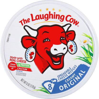 The Laughing Cow Creamy Original Spreadable Cheese Wedges 8 ea Cup\Tub