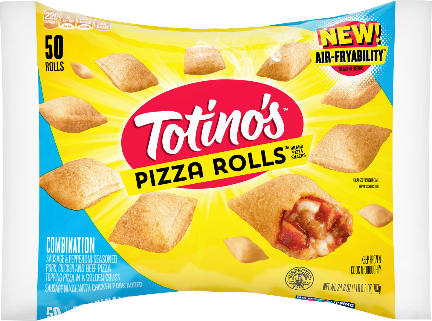 Totino's Combination Pizza Rolls 50 ea Bag