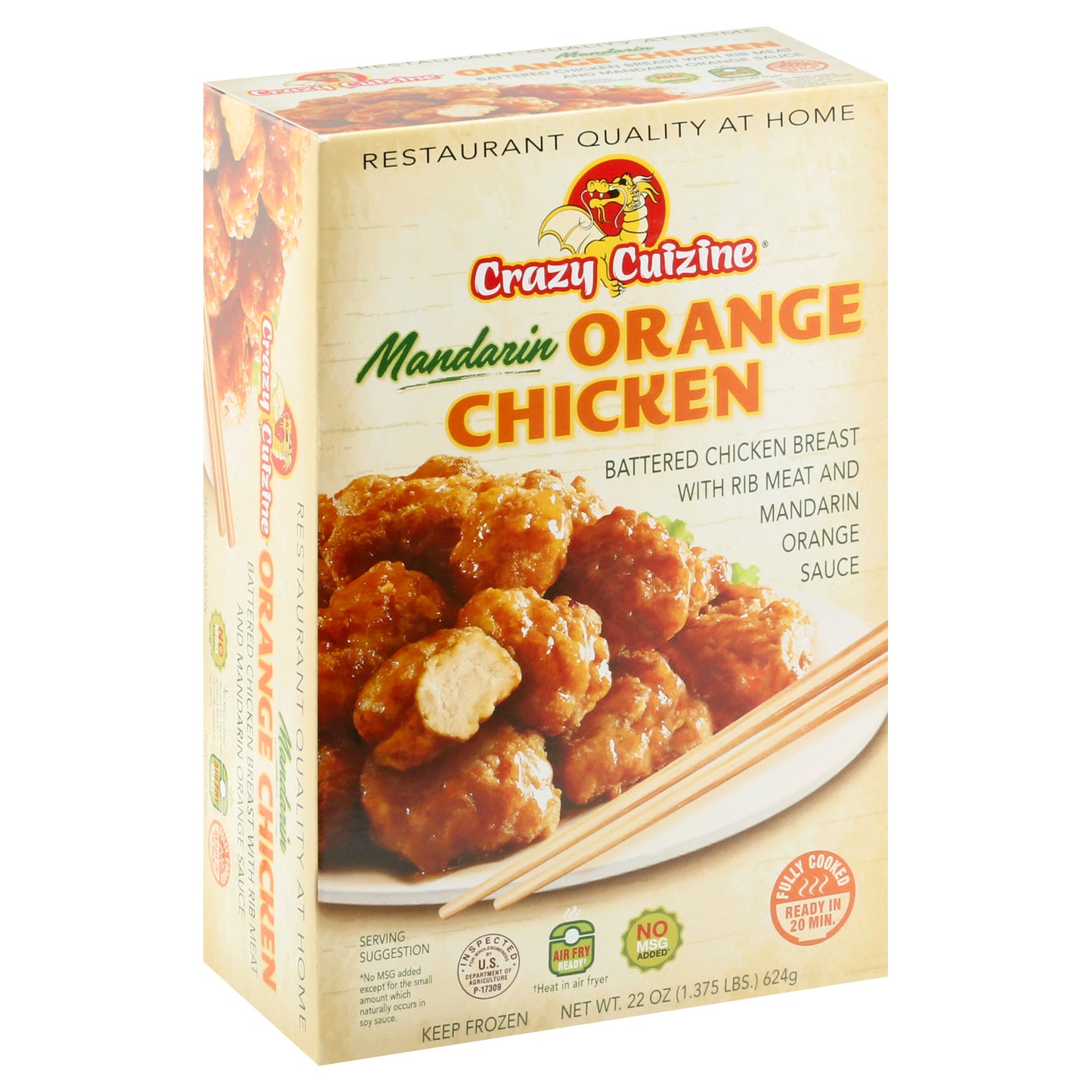 Crazy Cuizine Mandarin Orange Chicken 22 oz