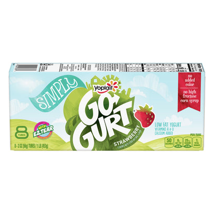 Go-Gurt Low Fat Tubes Strawberry Yogurt 8 ea