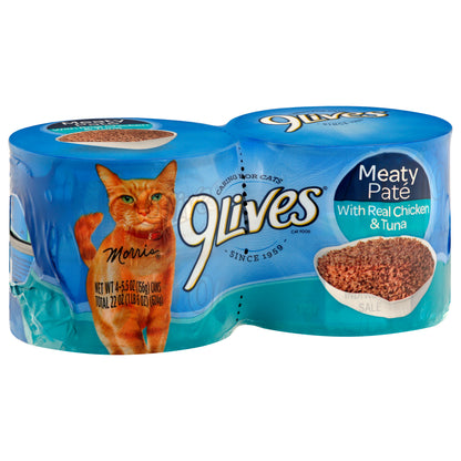 9 Lives Cat Food 4 ea