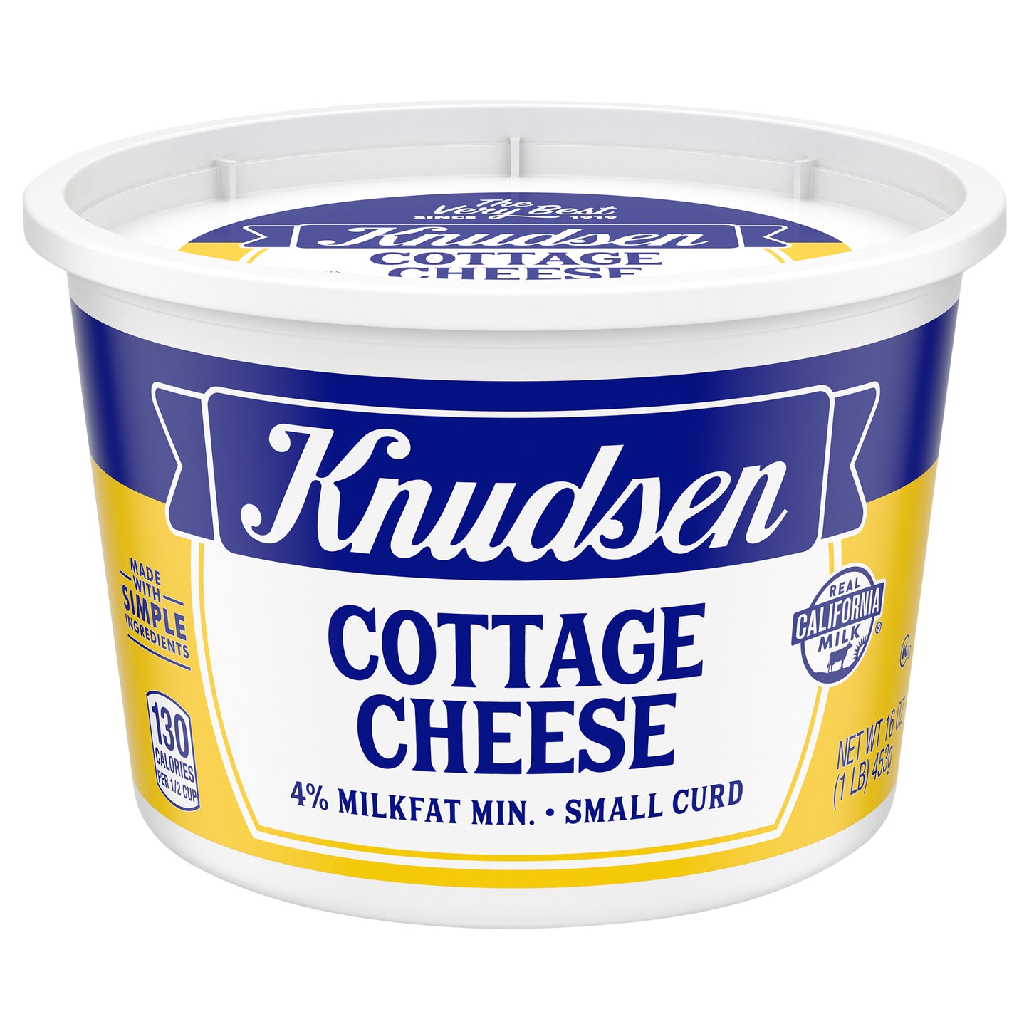 Knudsen Small Curd 4% Milkfat Cottage Cheese, 16 oz Tub