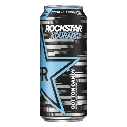 Rockstar XDurance Sugar Free Cotton Candy Energy Drink 16 oz