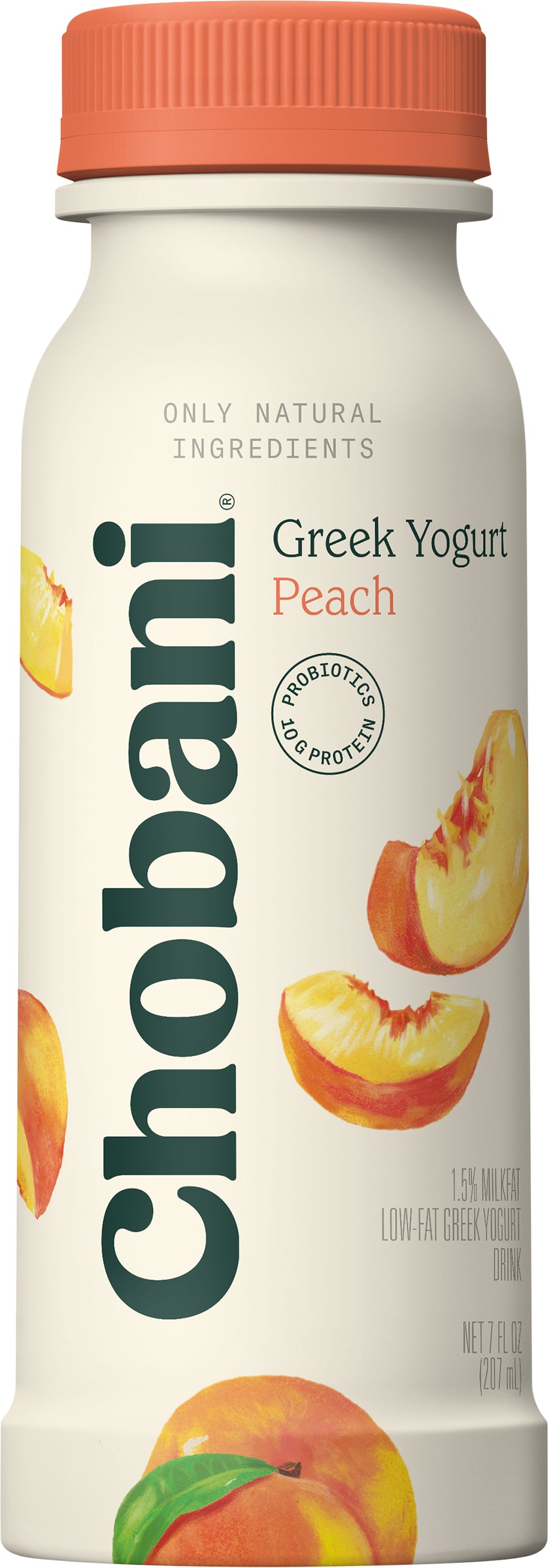 Chobani Low-Fat Greek Peach Yogurt Drink 7 fl oz