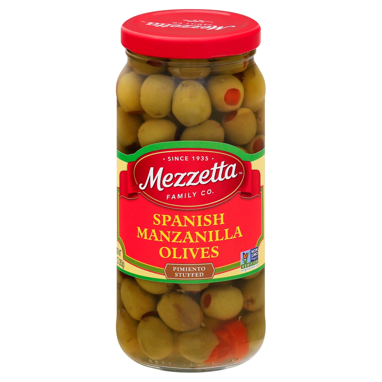 Mezzetta Pimento Stuffed Spanish Manzilla Olives 10 oz