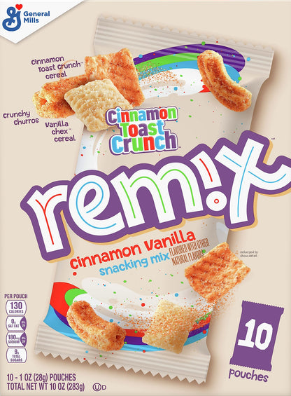 Cinnamon Toast Crunch Remix 10 Pack Cinnamon Vanilla Snacking Mix 10 ea