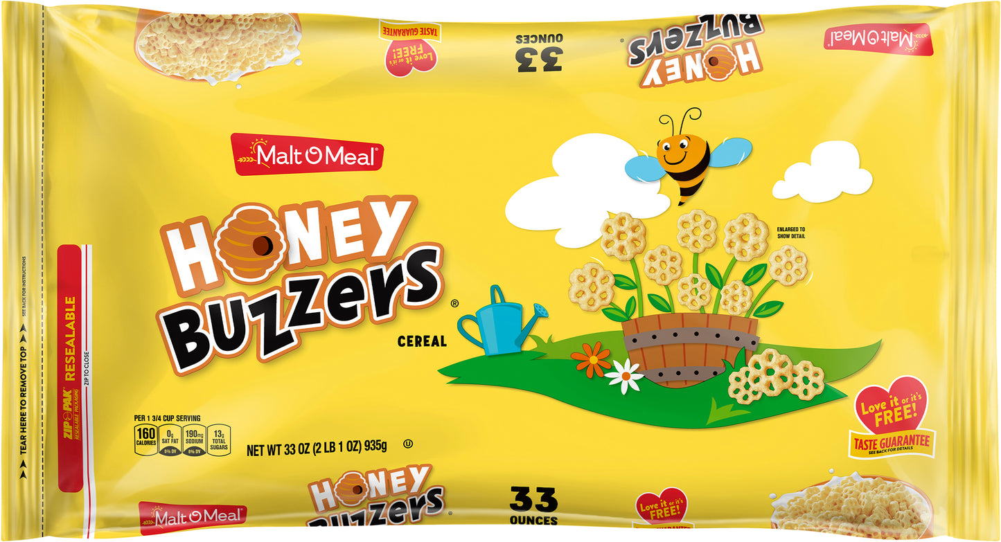Malt O Meal Super Size Honey Buzzers Cereal 33 oz