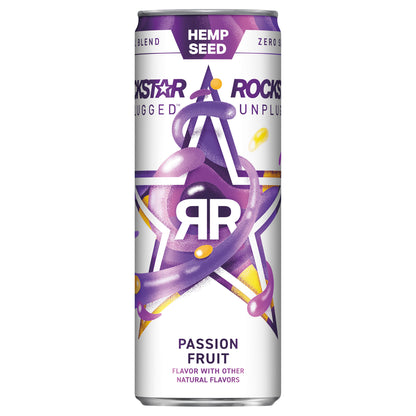 Rockstar Unplugged Sugar Free Energy Drink Passion Fruit 12 Fl Oz Can