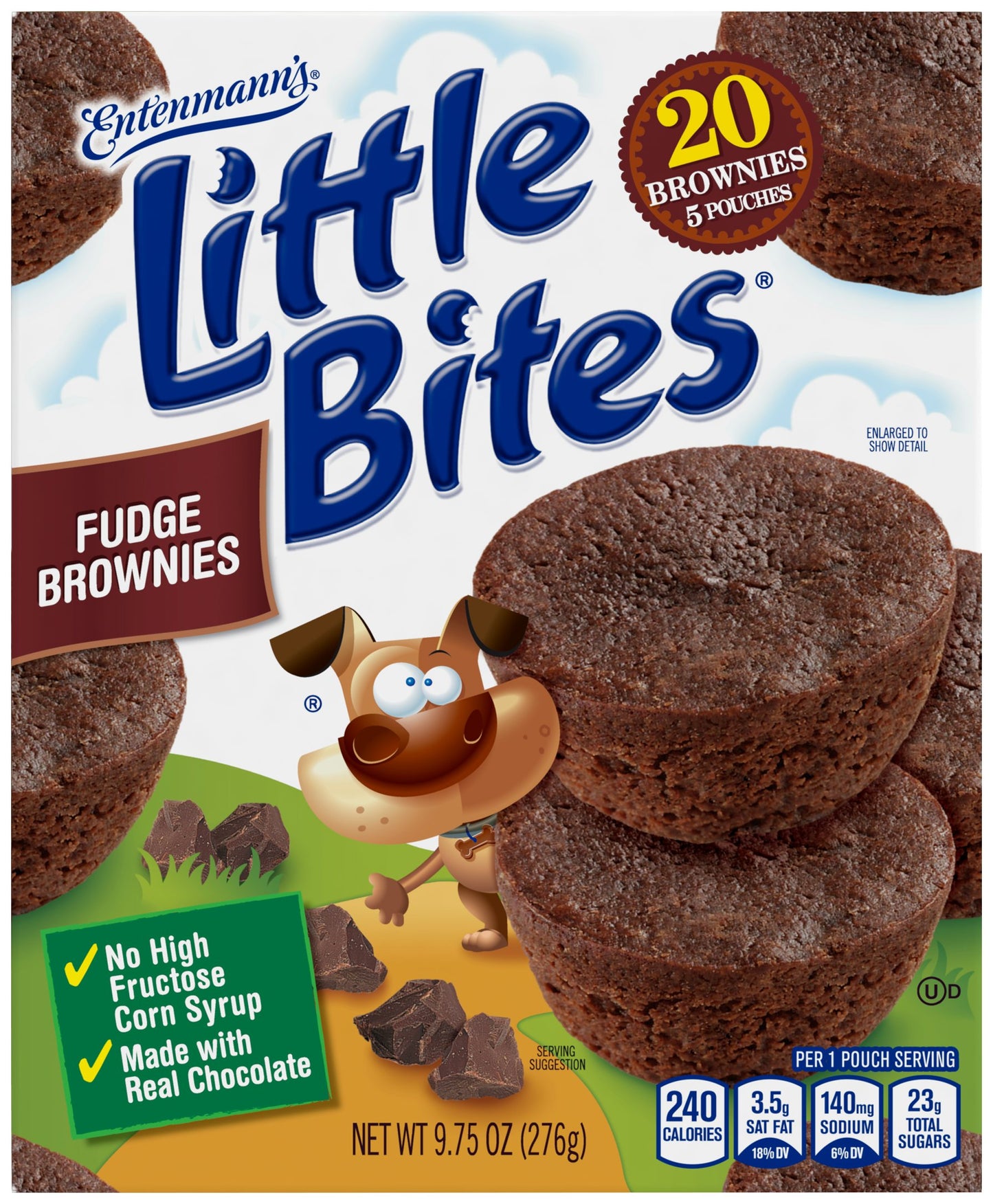Entenmann's Little Bites Fudge Brownies 5 Pk 20 Ct