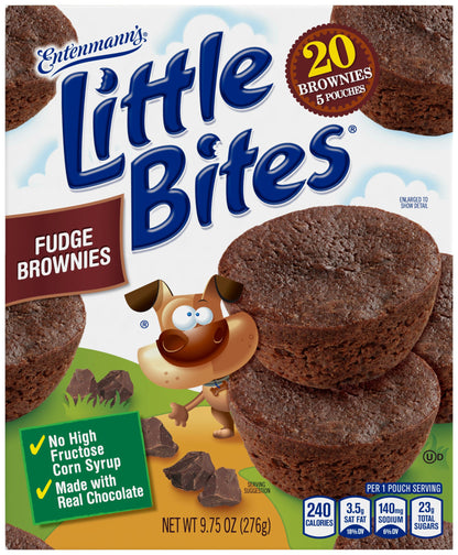 Entenmann's Little Bites Fudge Brownies 5 Pk 20 Ct