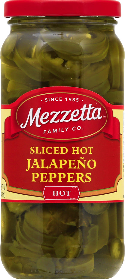 Mezzetta Sliced Hot Jalapeno Peppers 16 fl oz