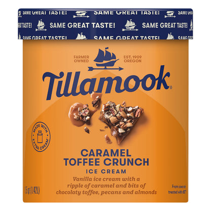 Tillamook Caramel Toffee Crunch Ice Cream 1.5 qt