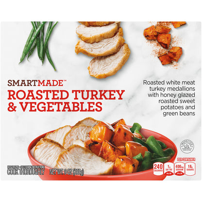 SmartMade Roasted Turkey & Vegetables, Frozen Meal, 9 oz Box