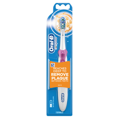 Oral-B Complete Battery Powered Toothbrush, 1 Count, Colors May Vary
