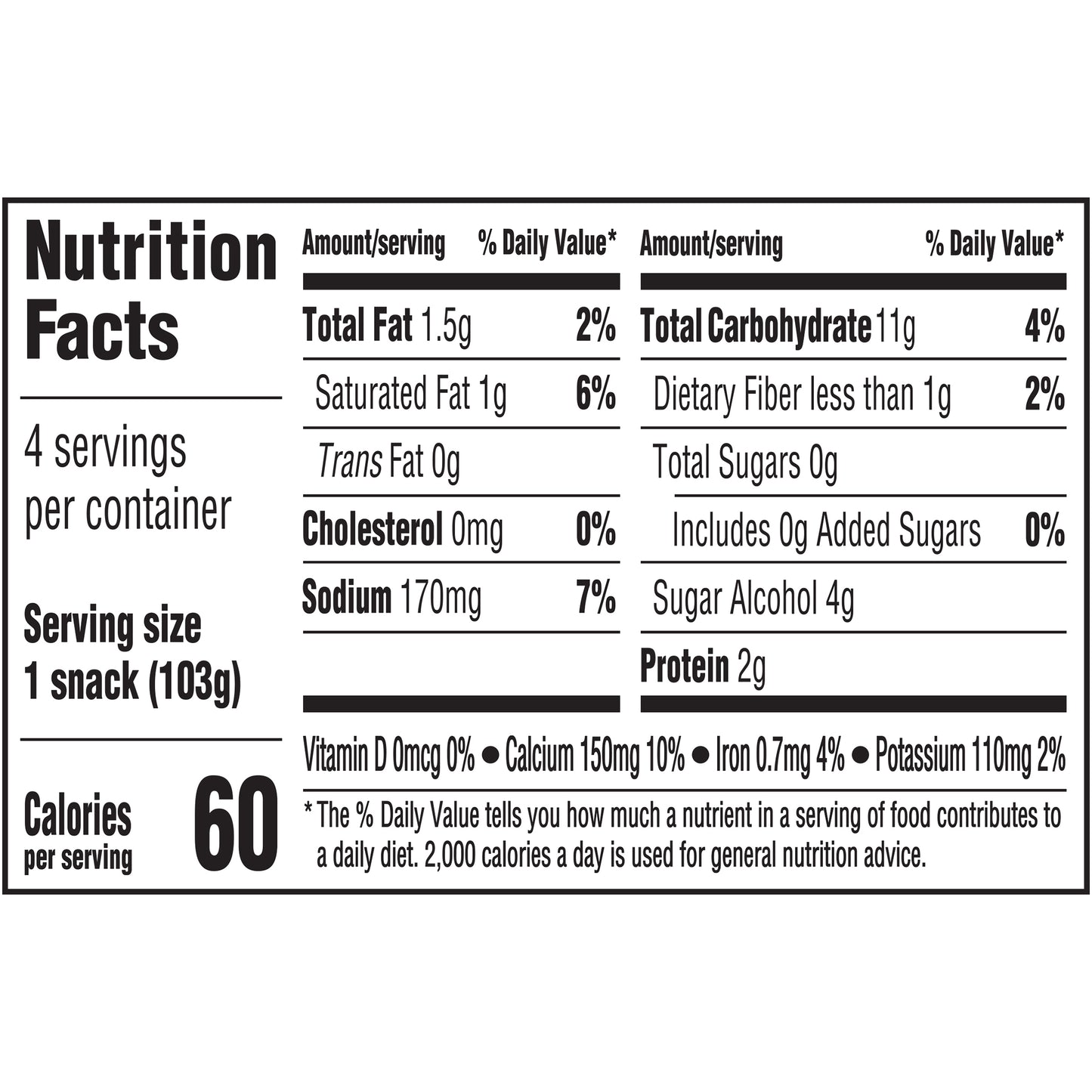 Jell-O Chocolate Sugar Free Ready-to-Eat Pudding Snacks, 4 ct Cups