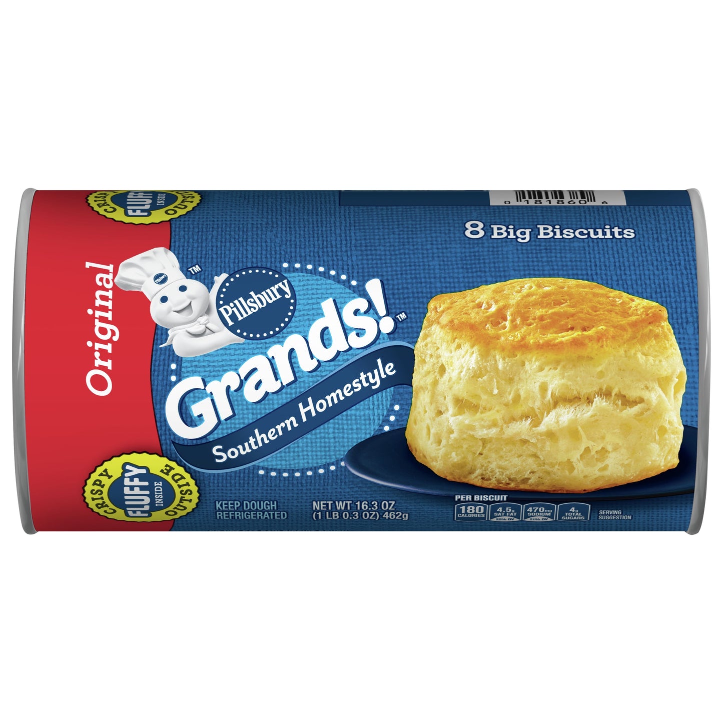 Pillsbury Grands! Southern Homestyle Original Biscuits 8 Biscuits 8 ea Canister