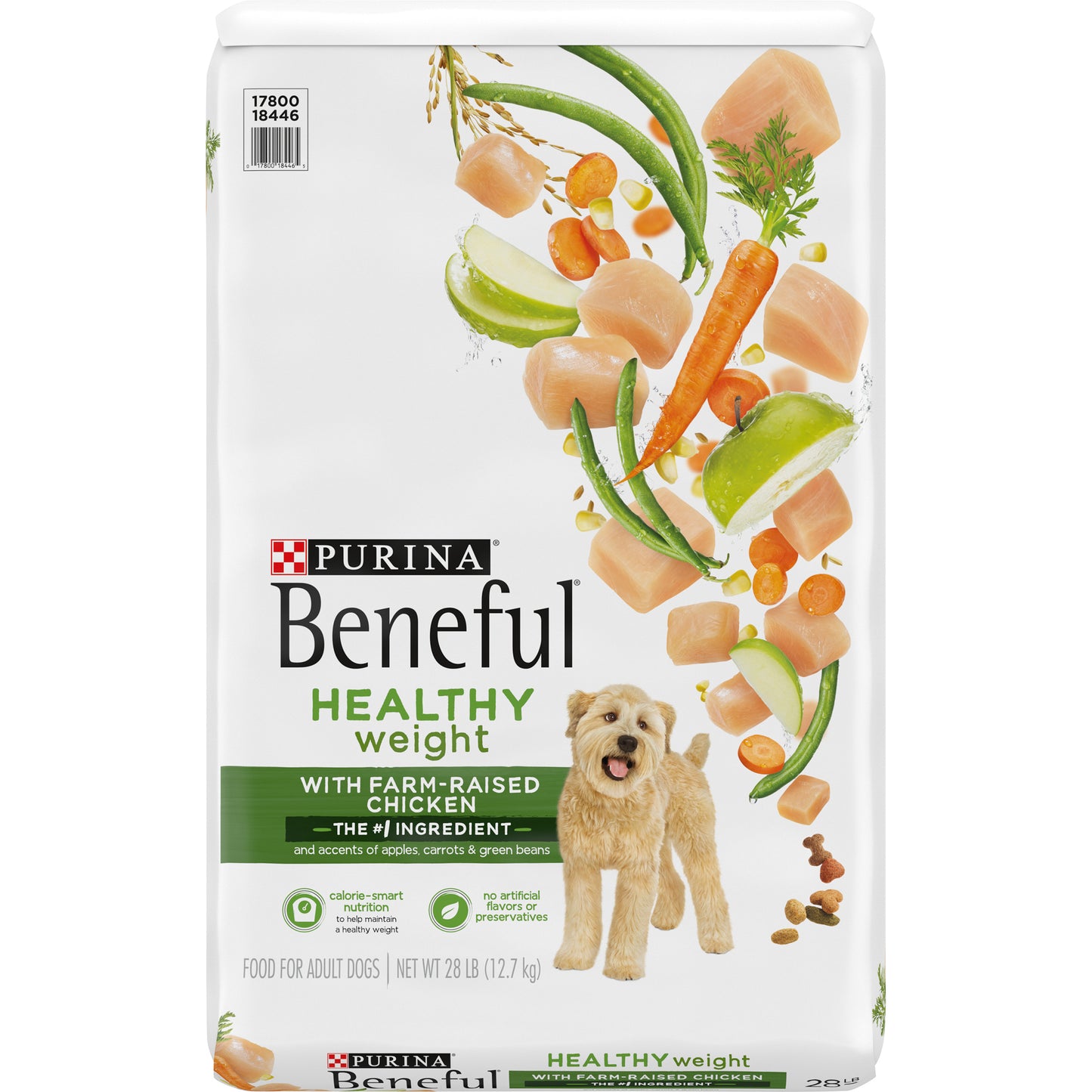 Purina Beneful Healthy Weight Dry Dog Food, Healthy Weight With Farm-Raised Chicken - 28 lb. Bag