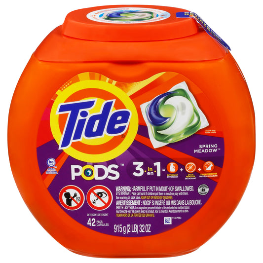 Tide Pods 3-in-1 Spring Meadow Detergent 42 Pacs