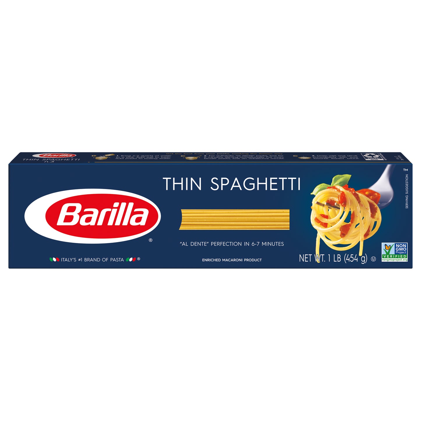 Barilla® Classic Blue Box Thin Spaghetti Pasta 16 oz. Box