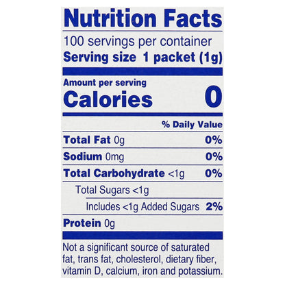 Equal Zero Calorie Saccharin Sweetener 100 ea