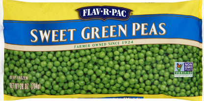 Flav R Pac Green Peas 28 oz