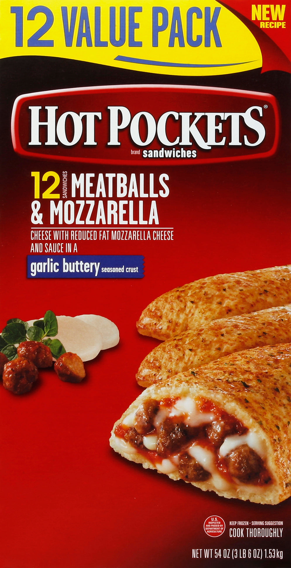 Hot Pockets Sandwiches 12 ea