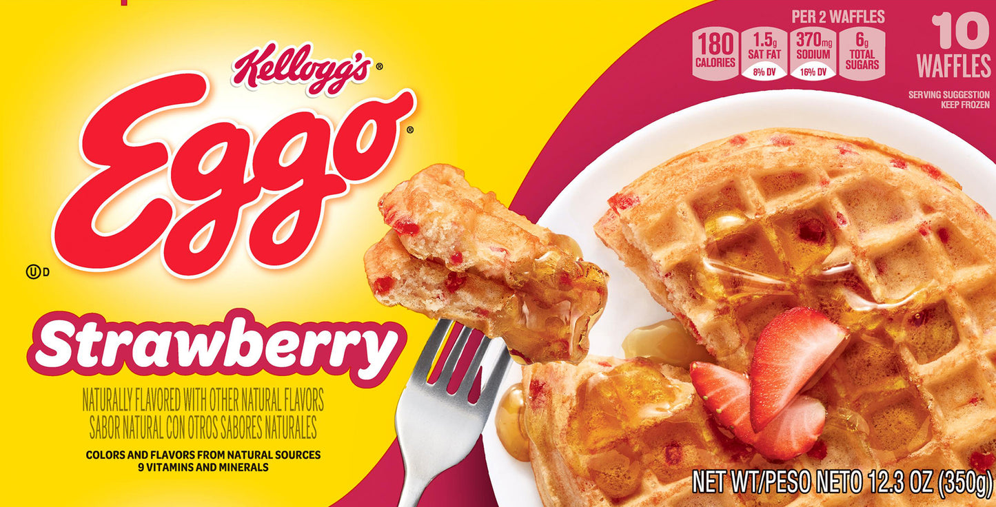 Eggo Strawberry Waffles 10 ea