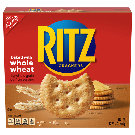 Nabisco Ritz Crackers Baked with Whole Wheat 12.9 oz. Box