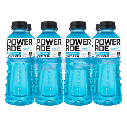 Powerade Zero Sugar Mixed Berry Sports Drink 8 ea
