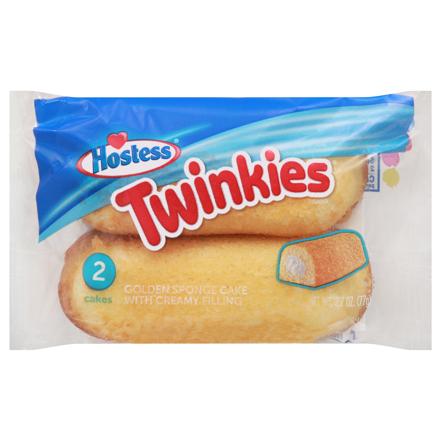 Hostess Twinkies Golden Sponge Cake with Creamy Filling 2 Cakes 2 ea
