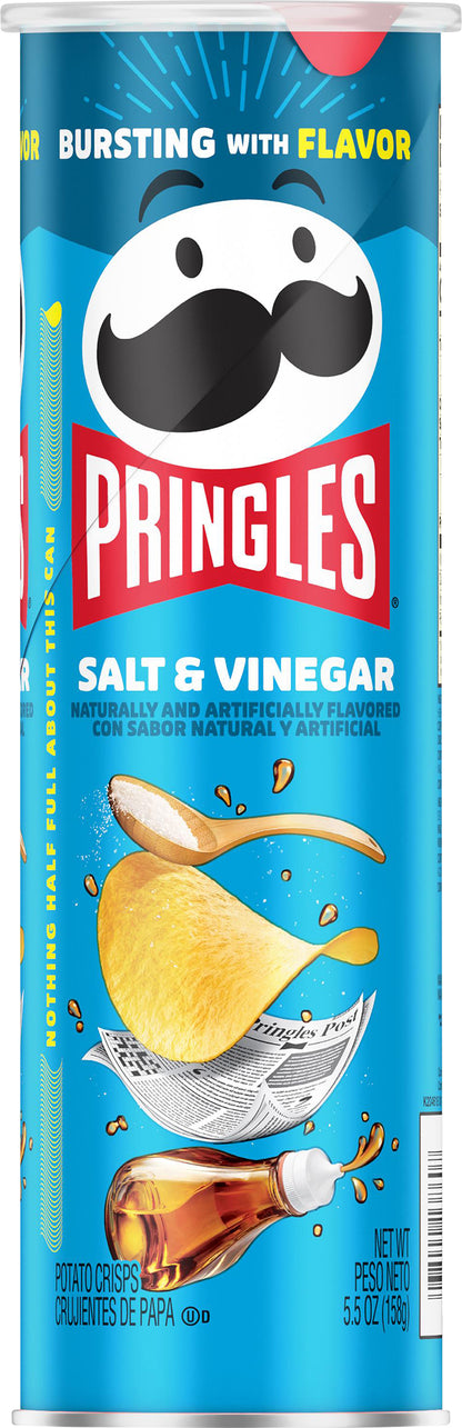 Pringles Salt & Vinegar Potato Crisps 5.5 oz