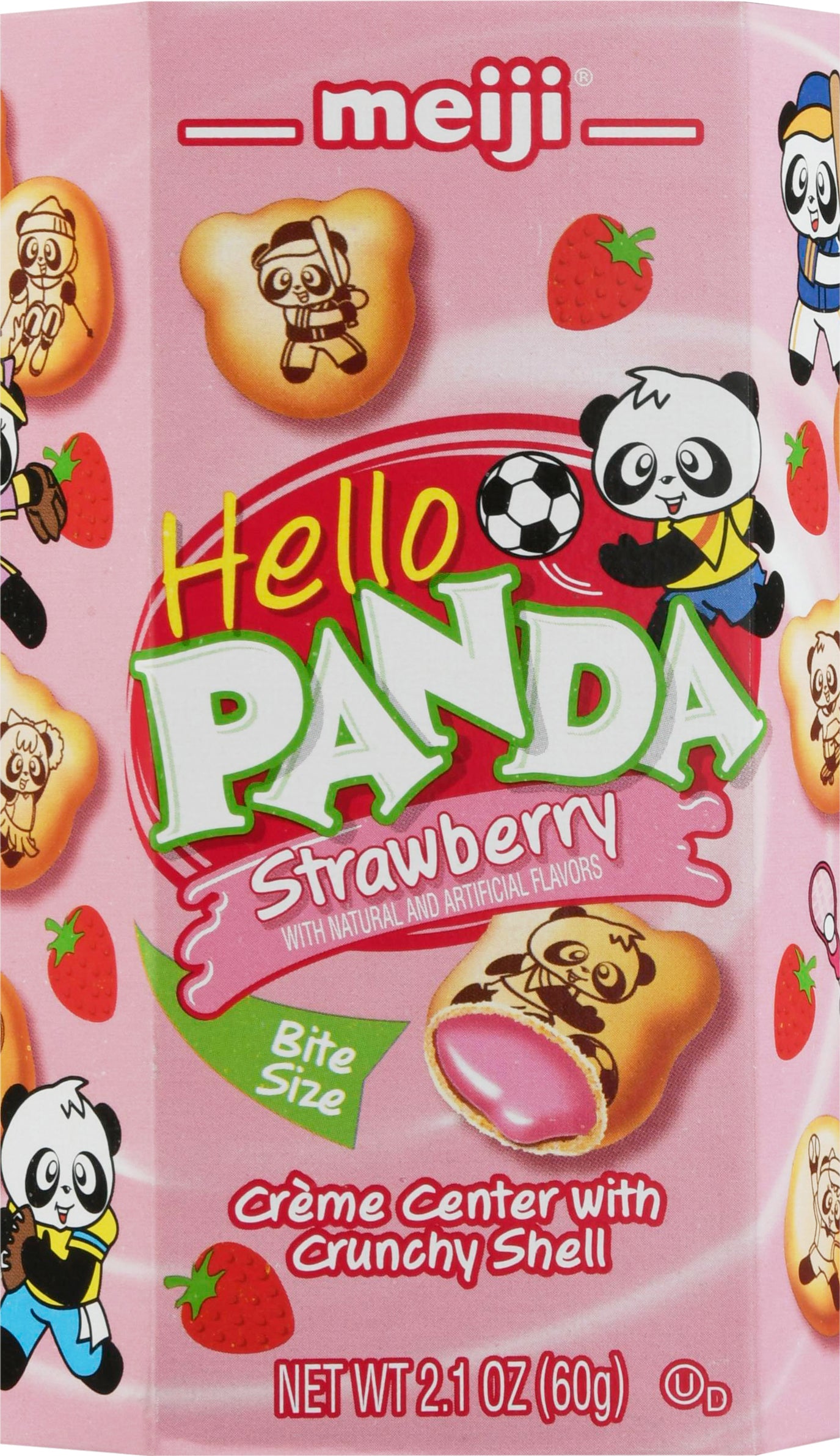 Hello Panda Bite Size Strawberry Cookies 2.1 oz