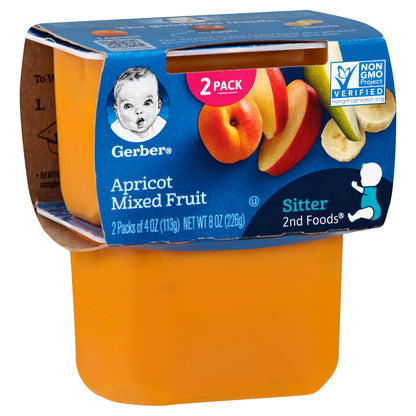 Gerber Apricot Mixed Fruit 2 ea