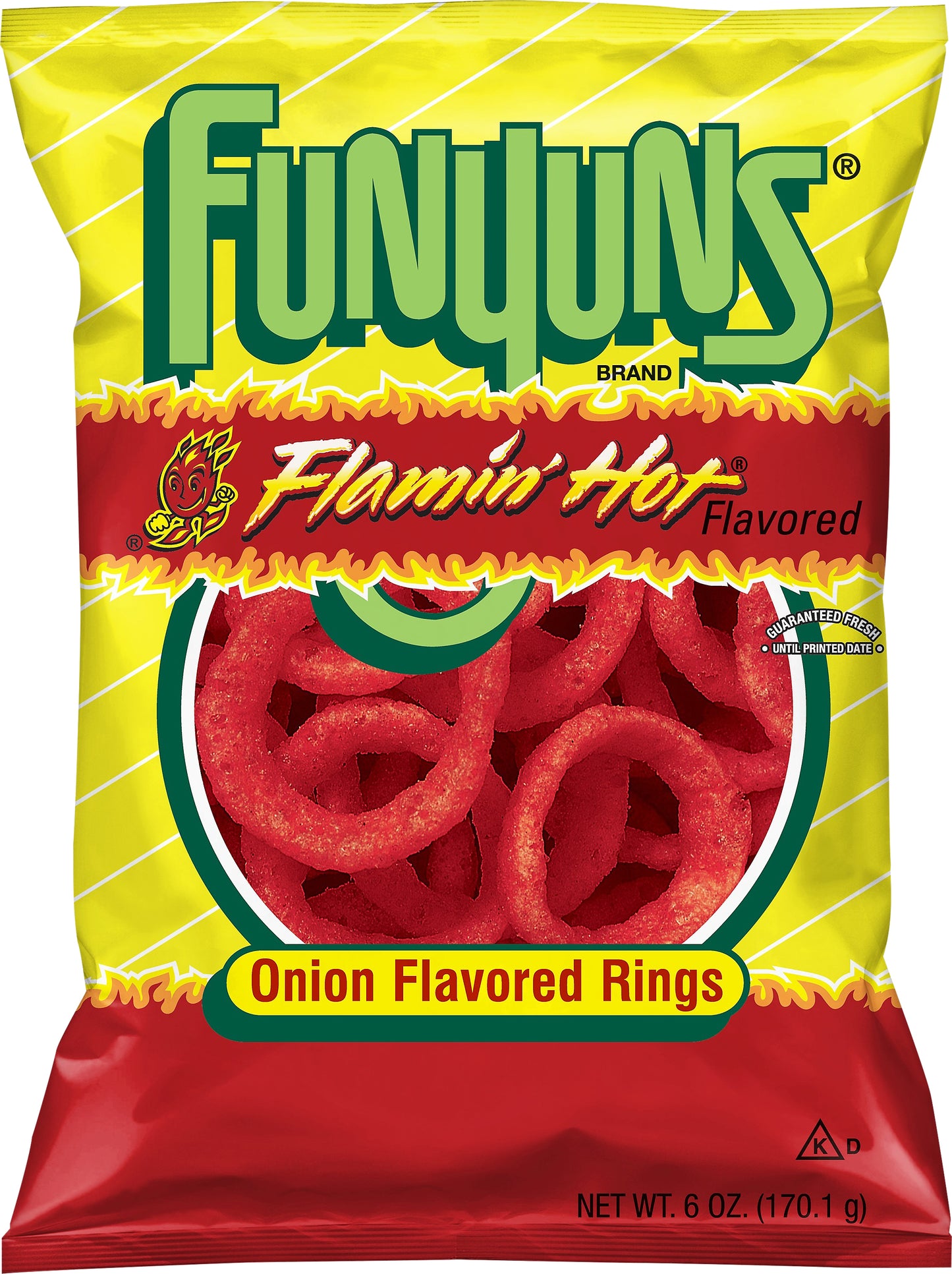 Funyuns Flamin Hot Flavored Onion Rings 6 oz