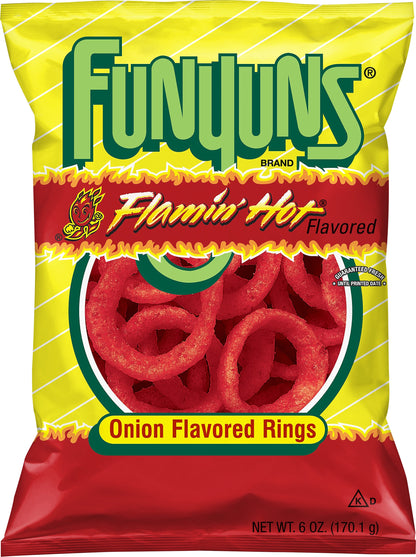 Funyuns Flamin Hot Flavored Onion Rings 6 oz