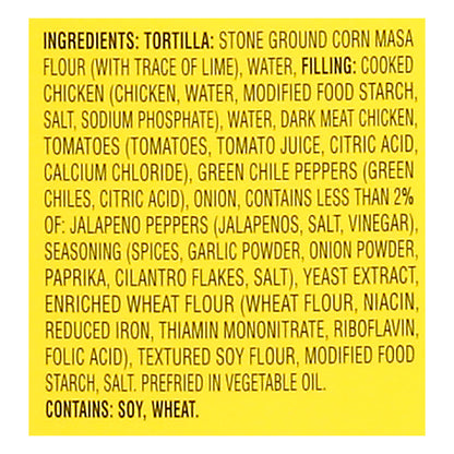 Jose Ole in Corn Tortillas Chicken Taquitos 20 ea