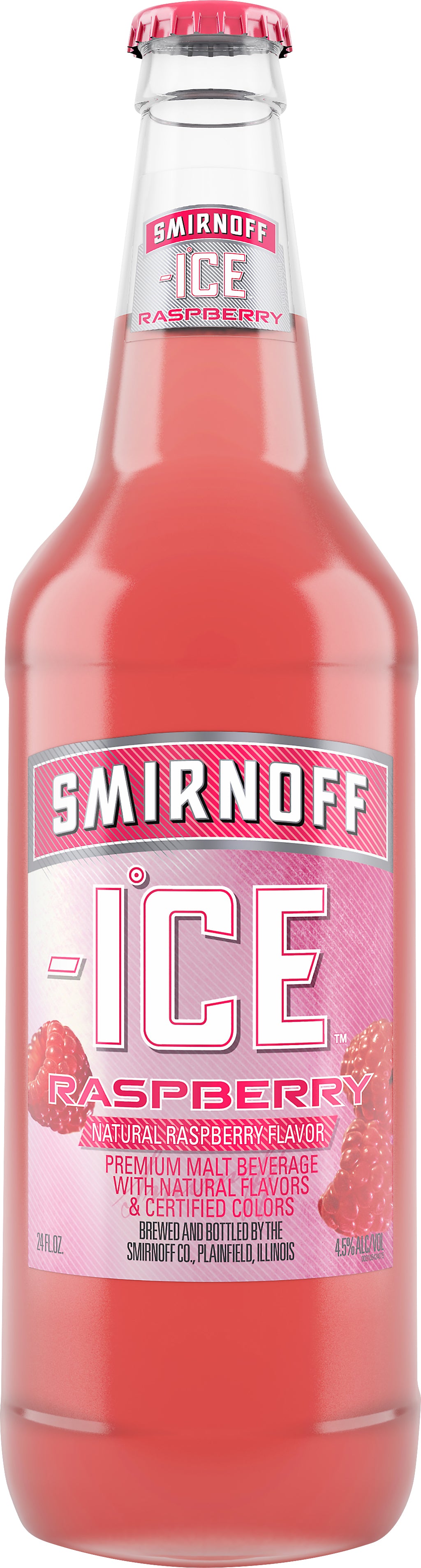 Smirnoff Ice Raspberry Malt Beverage 24 oz