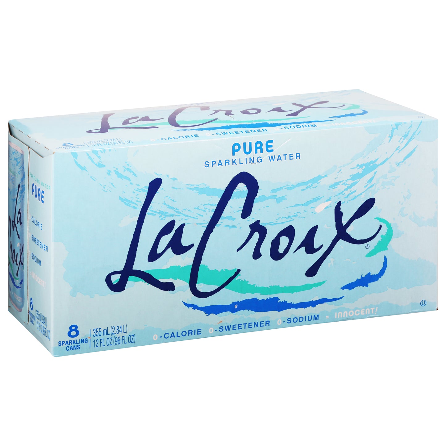 LaCroix Pure Sparkling Water 8 Cans 12 fl oz ea