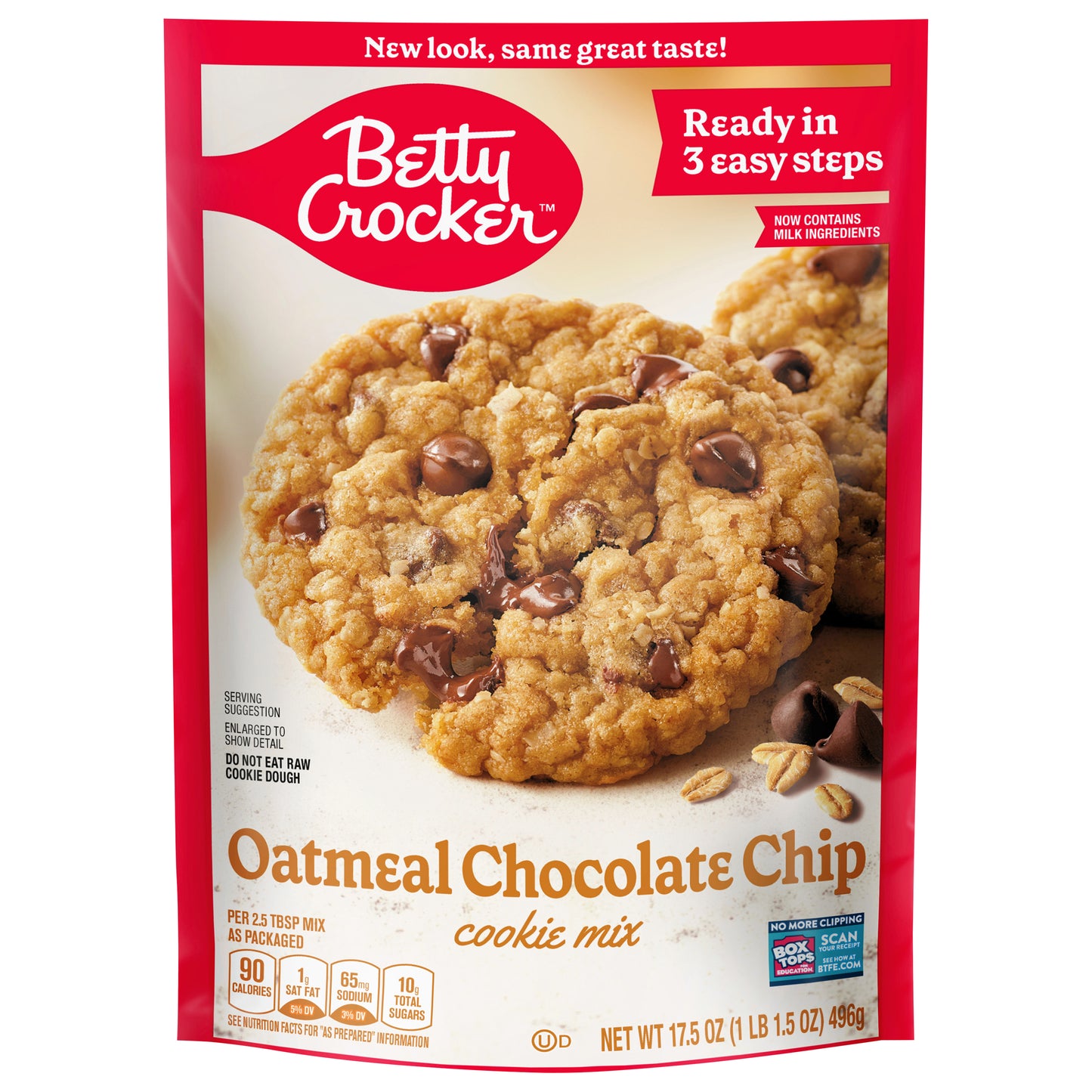 Betty Crocker Oatmeal Chocolate Chip Cookie Mix, 17.5 oz