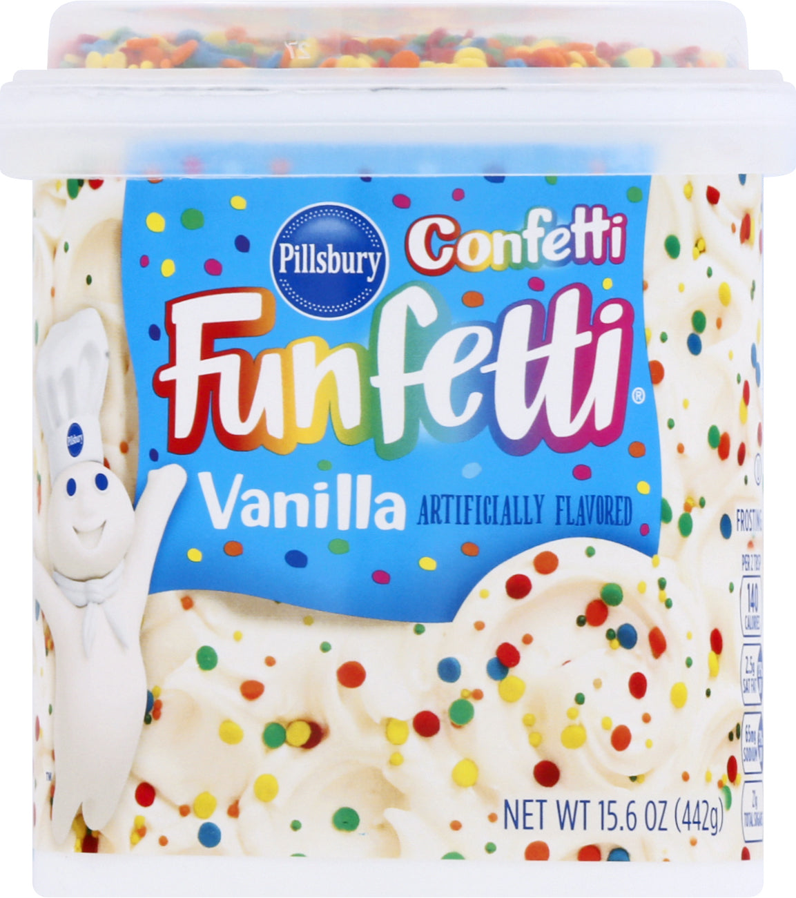 Pillsbury Confetti Funfetti Vanilla Frosting 15.6 oz