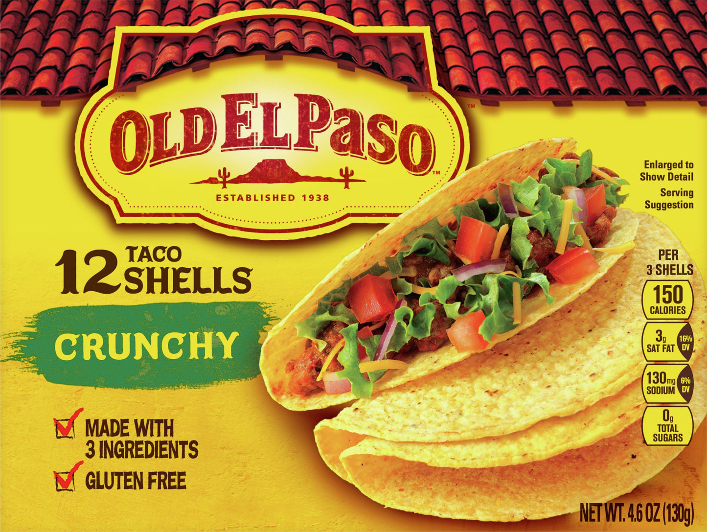 Old El Paso Crunchy Taco Shells 12 ea