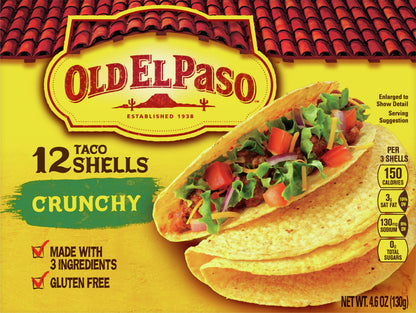 Old El Paso Crunchy Taco Shells 12 ea