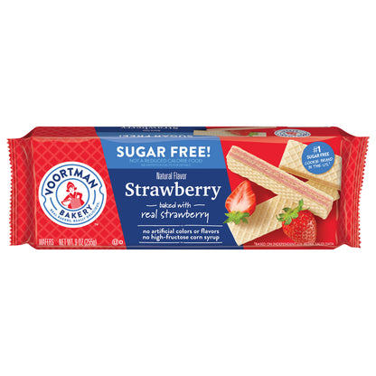 Voortman Bakery Sugar Free Strawberry Wafers 9 oz