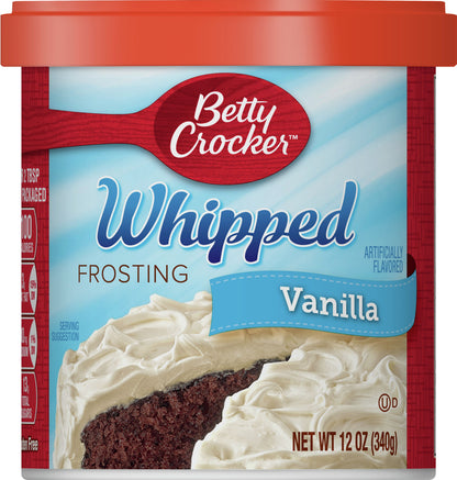 Betty Crocker Whipped Vanilla Frosting 12 oz