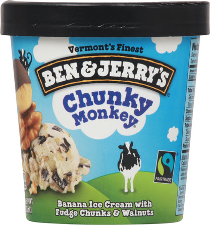 Ben & Jerry's Chunky Monkey Ice Cream 1 pt