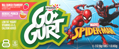 Yoplait Go-Gurt, Low Fat Yogurt, Marvel Avengers Variety Pack, 16 oz