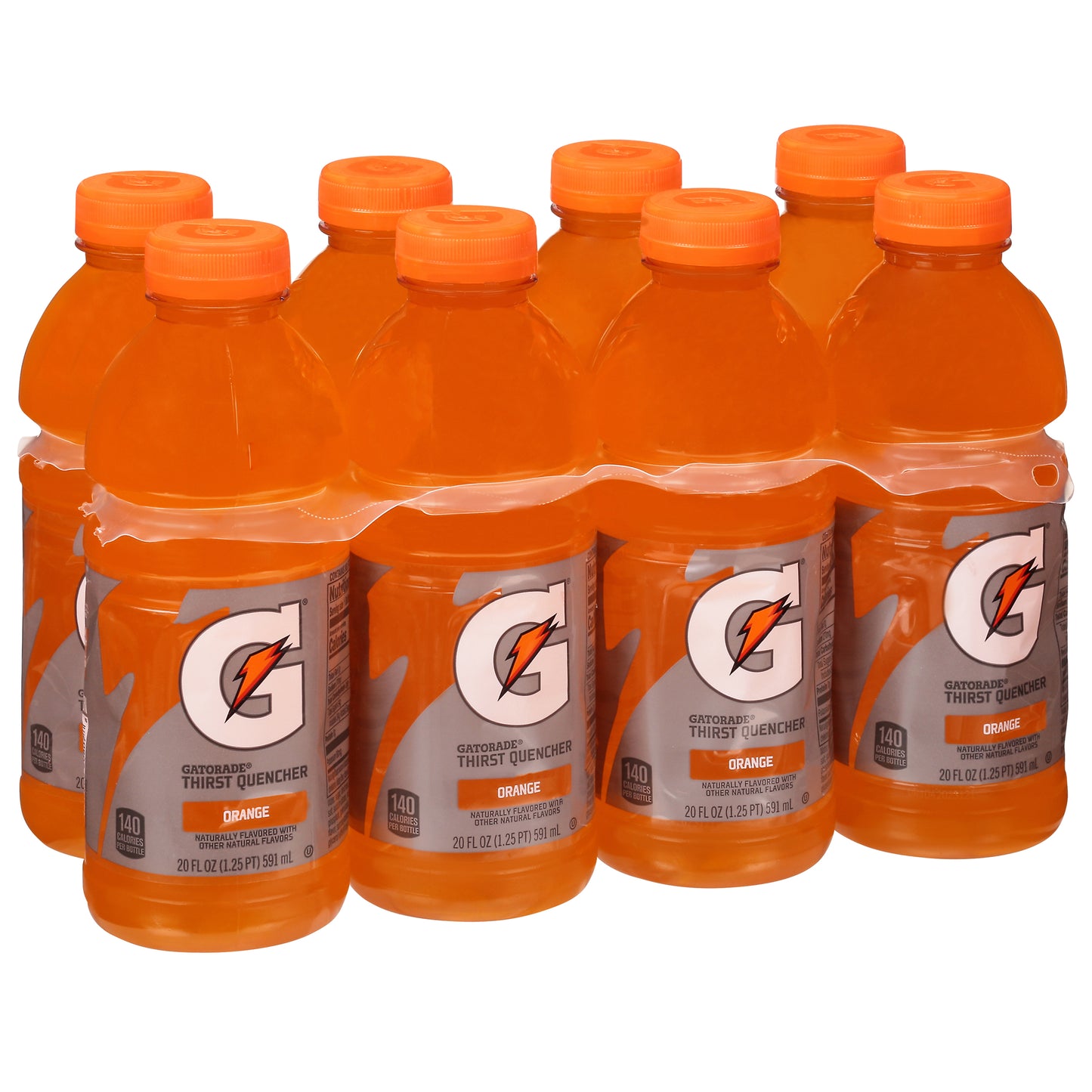 Gatorade Orange Thirst Quencher 8-20 fl oz Bottles Multipack