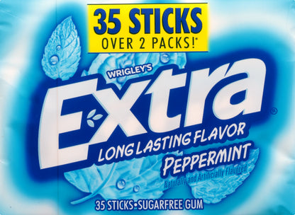 Extra Sugarfree Peppermint Gum 35 ea