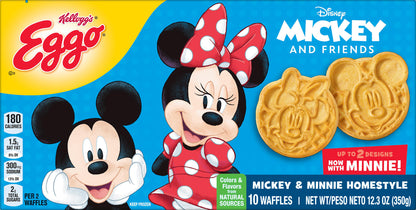 Eggo Mickey & Minnie Homestyle Waffles 10 10 ea
