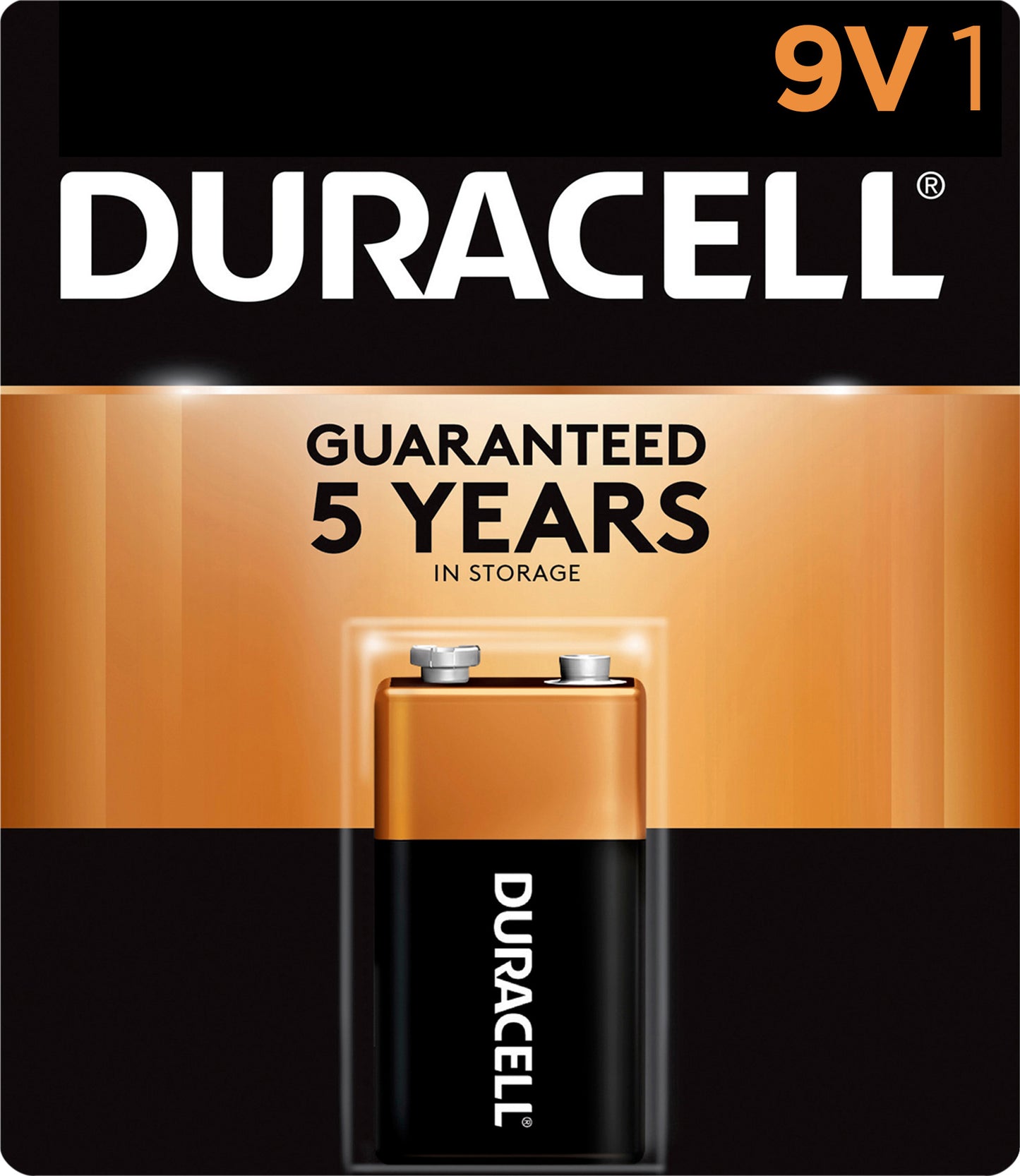 Duracell 1 Pack 9V Alkaline Battery 1 ea